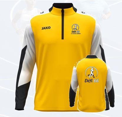 1/4 zip running manches longues — Adulte et Enfant